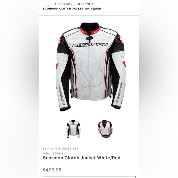 Scorpion motorcycle jacket - Picture 4 of 6